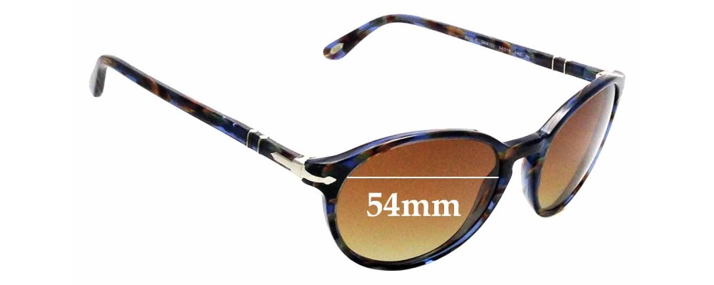 Sunglass Fix Replacement Lenses for Persol 3015-S - 54mm Wide
