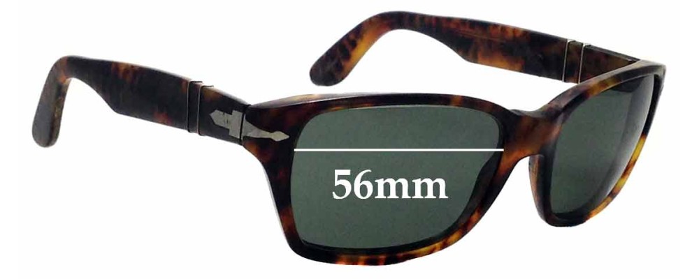 Sunglass Fix Replacement Lenses for Persol 3040-S - 56mm Wide