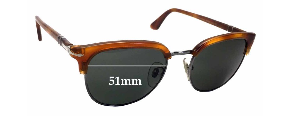 Sunglass Fix Replacement Lenses for Persol 3105-S - 51mm Wide