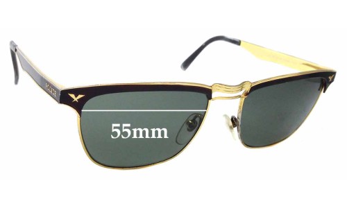 Sunglass Fix Lentes de Repuesto para Police Mod 2038 - 55mm Wide 