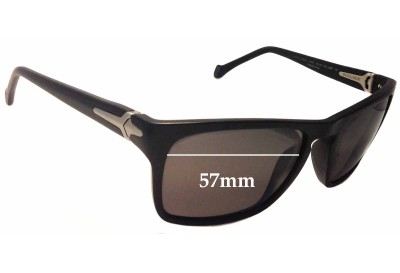 Police S1810 Village Verres de Remplacement 57mm wide 