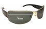 Sunglass Fix Replacement Lenses for Police S8095 - 73mm Wide 