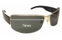 Sunglass Fix Lentes de Repuesto para Police S8095 - 73mm Wide 