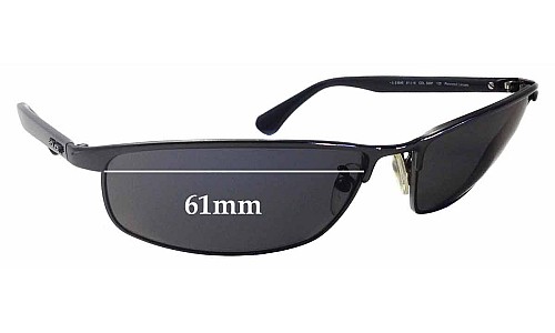 Sunglass Fix Replacement Lenses for Police S82464 - 61mm Wide 