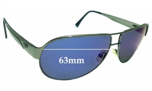 Sunglass Fix Lentes de Repuesto para Police S8511 - 63mm Wide 