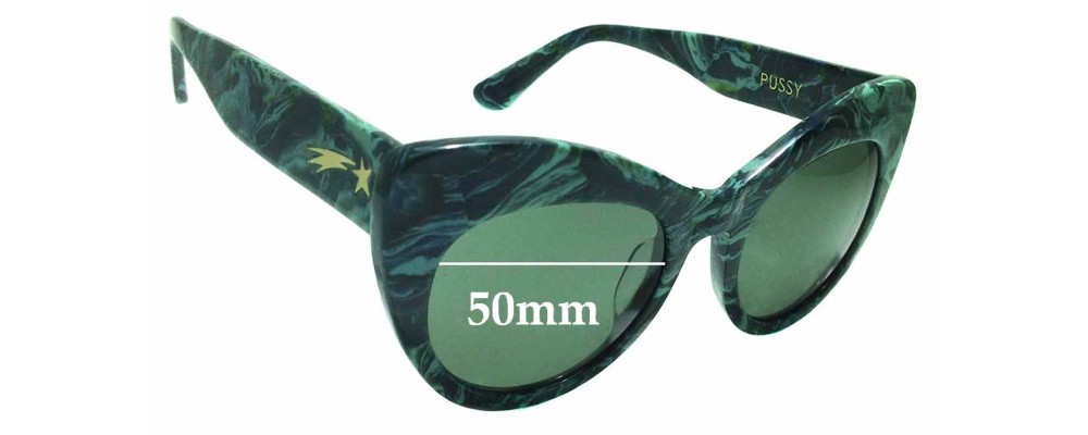 Sunglass Fix Replacement Lenses for Poppy Lissiman Pussy - 50mm Wide