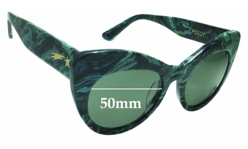 Sunglass Fix Replacement Lenses for Poppy Lissiman Pussy - 50mm Wide 