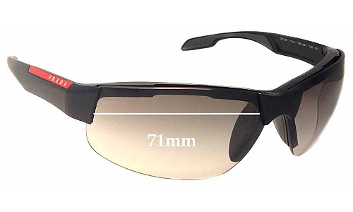 Sunglass Fix Lentes de Repuesto para Prada SPS03P - 71mm Wide 