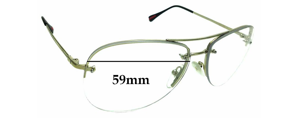 Sunglass Fix Replacement Lenses for Prada SPS50R - 59mm wide