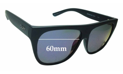 Sunglass Fix Replacement Lenses for Quay Drama By Day  - 60mm Wide 