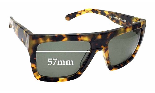 Sunglass Fix Replacement Lenses for Quiksilver Jail Tattoo - 57mm Wide 