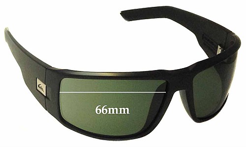 Sunglass Fix Replacement Lenses for Quiksilver The Slab QS1170 - 66mm Wide 