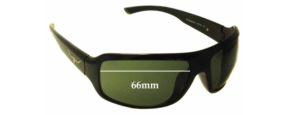 R.M. Williams Warrego Replacement Sunglass Lenses - 66mm wide