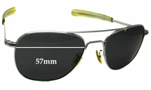 Sunglass Fix Replacement Lenses for Randolph Engineering RE 5 1/2 - 58mm Wide 