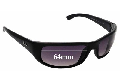 Sunglass Fix Replacement Lenses for Ray Ban RB4283-CH - 64mm wide 