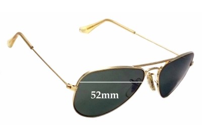 Ray Ban B&L Aviator USA W1878 Replacement Lenses 52mm wide 