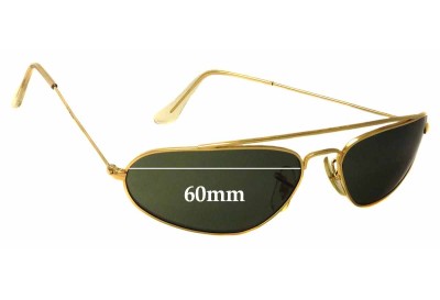 Ray Ban B&L W1958 Fugitives Replacement Lenses 60mm wide 