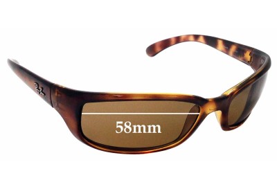 Ray Ban RAJ1554AA Replacement Lenses 58mm wide 