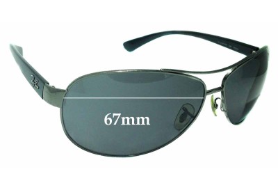 Ray Ban RAJ2157AD RC001 Replacement Lenses 67mm wide 