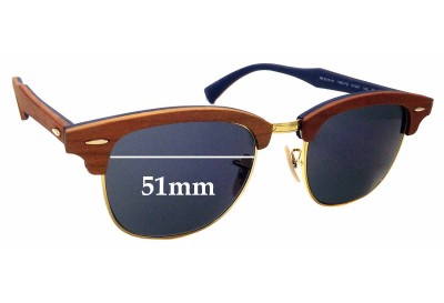 Ray Ban RB3016-M Clubmaster Replacement Lenses 51mm wide 