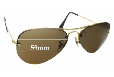 Ray Ban RB3214 Replacement Lenses 59mm wide 