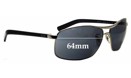 Sunglass Fix Replacement Lenses for Ray Ban RB3470-L - 64mm Wide 