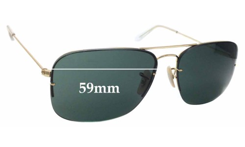 Sunglass Fix Replacement Lenses for Ray Ban RB3482 Flipout - 59mm Wide 