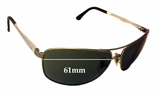 Sunglass Fix Replacement Lenses for Ray Ban RB3506 - 61mm Wide 