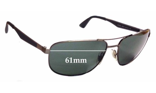 Sunglass Fix Replacement Lenses for Ray Ban RB3528 - 61mm Wide 