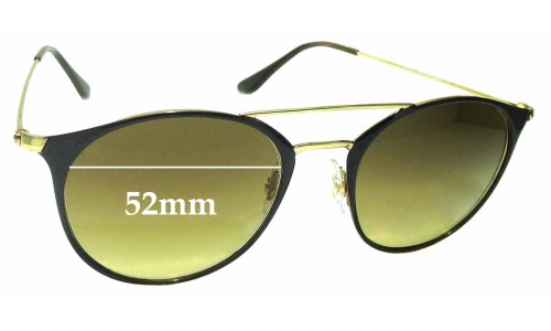Sunglass Fix Replacement Lenses for Ray Ban RB3546 - 52mm wide 