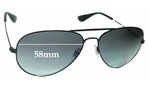 Sunglass Fix Replacement Lenses for Ray Ban RB3558 - 58mm Wide 