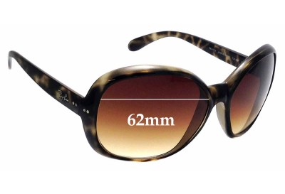 Ray Ban RB4113 Jackie Ohh III  Replacement Lenses 62mm wide 