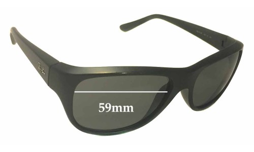 Sunglass Fix Replacement Lenses for Ray Ban RB4138 - 59mm Wide 