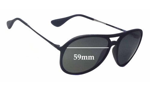 Sunglass Fix Replacement Lenses for Ray Ban RB4201 Alex - 59mm Wide 