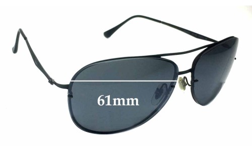 Sunglass Fix Replacement Lenses for Ray Ban RB8052 LightRay Aviator - 61mm Wide 