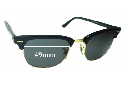 Ray Ban RB3016 W0365 Clubmaster Replacement Lenses 49mm wide 