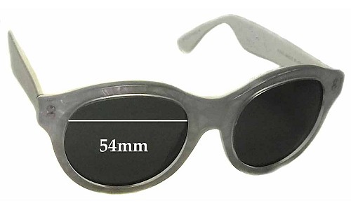 Sunglass Fix Replacement Lenses for Retro Super Future Mona Pool - 54mm Wide 