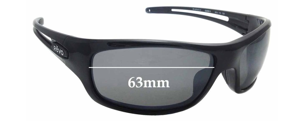 Sunglass Fix Replacement Lenses for Revo RE4070 Guide S - 63mm Wide
