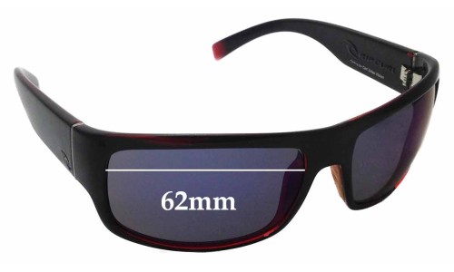 Sunglass Fix Ersatzgläser für Rip Curl Raglan 8 - 62mm Wide Rip Curl Raglan 8 Ersatzlinsen 62mm wide