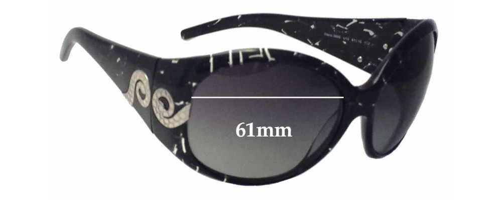 Sunglass Fix Replacement Lenses for Roberto Cavalli Steno 389S - 61mm Wide
