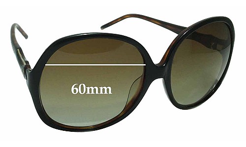 Sunglass Fix Lentes de Repuesto para Roberto Cavalli Bougainvillea 657S - 60mm Wide 