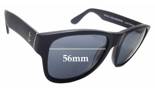 Sunglass Fix Replacement Lenses for The Royal Aquamarine Rockefeller - 56mm Wide 