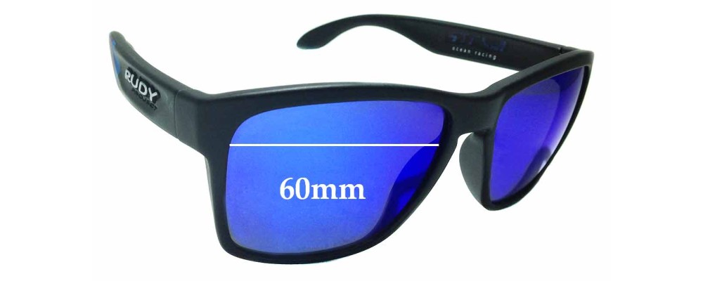 Sunglass Fix Replacement Lenses for Rudy Project Spin Hawk SP31 - 60mm Wide
