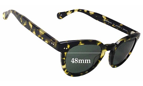 Sunglass Fix Lentes de Repuesto para Saturdays Adrian - 48mm Wide 