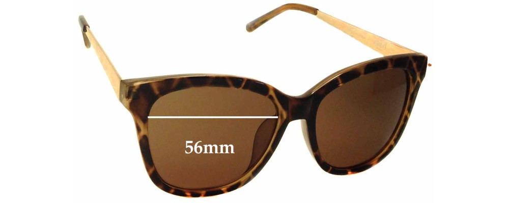 Sunglass Fix Replacement Lenses for Seed Heritage Melanie - 56mm Wide