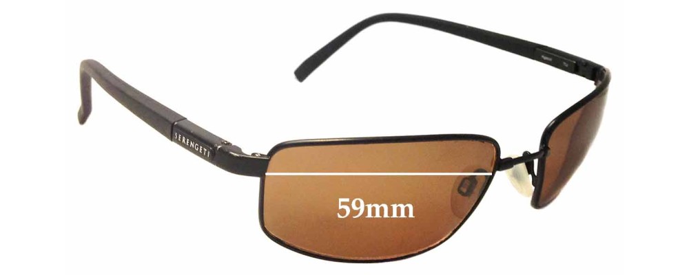 Sunglass Fix Replacement Lenses for Serengeti Agazzi - 59mm Wide