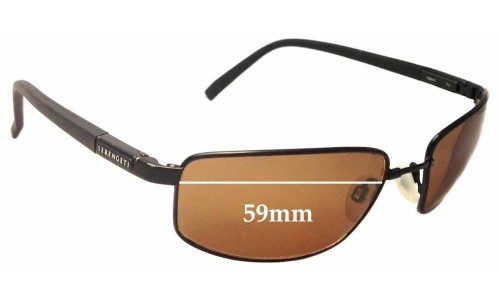 Sunglass Fix Replacement Lenses for Serengeti Agazzi - 59mm Wide 