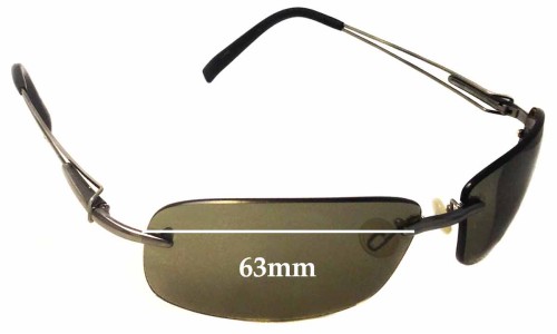 Sunglass Fix Replacement Lenses for Serengeti Mare - 63mm Wide 