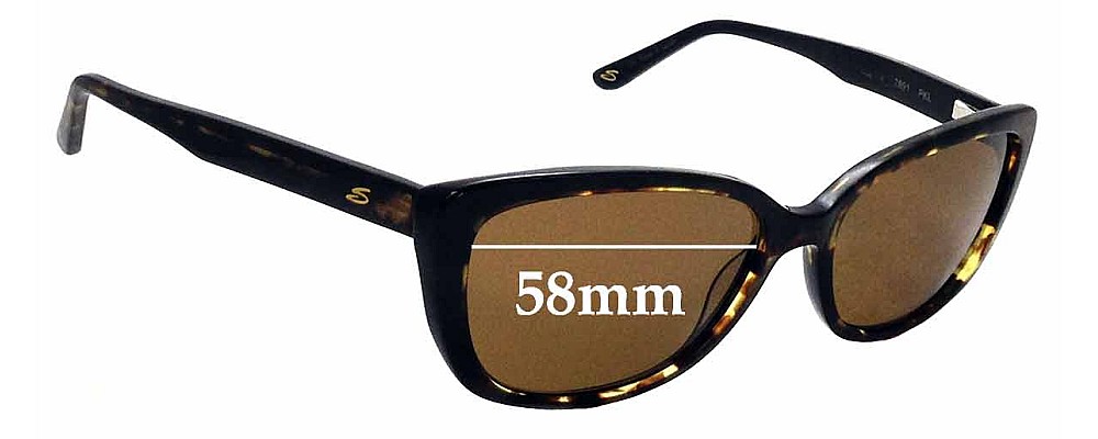 Sunglass Fix Replacement Lenses for Serengeti Sophia - 58mm Wide