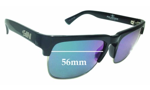 Sunglass Fix Replacement Lenses for Sin Amped - 56mm Wide 